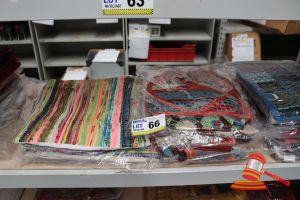 66 · BUNDLE OF COLOURFUL TOTE BAGS AND TABLE RUNNERS