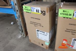 1 X Smeg Coffee Grinder, Model: Cgf11pgau, Gross Weight: 4.78 Kg (Poss Unused, Boxed)