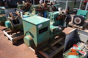 49 · 1 X CUMMINS DIESEL GENERATOR SET, MODEL: QSB5-G5 NR3, SN:74410277, 130KW AT 1500RPM PRIME WITH STANFORD COOL TECH, APPROX 1.5M L X 600MM W X 1M H, UNTESTED (SOME MARKS), ON A PALLET (ASSET NO; 17D5982)