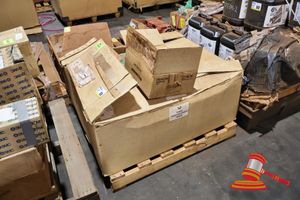 ASSORTED GOODS, INCLUDES, GASKETS, GLOVES, SAKURA AIR FILTERS, POWER CONTROL UNITS, CIRCUIT BREAKERS, TAPE MEASURES AND VARIOUS OTHERS , BOXED, POSS UNUSED, ON A PALLET. (S44#4974672430/A), (DR#1733)