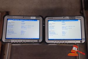 57 · 2 X PANASONIC FZ-G1 TOUGHPAD, INTEL CORE i5 6300U 2.40GHZ CPU, 8GB RAM, 128 GB / 500 SSD, NO OS, 9040 / 1270 HOURS, SN:7ATSA09025 (HEAVY SCREEN WEAR) / 8FTSA26174, AN:ITT20988 / ITT23850, UNTESTED ( NO CHARGER / SOME MARKS)