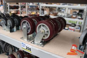 8x CASTOR WHEELS (4x SWIVEL & 4x FIXED)