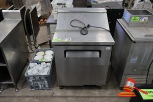 30 · 1 X COMMERCIAL REFRIGERATED SANDWICH / SALAD PREP UNIT, MODEL: TSSU29, SN:171001590, STAINLESS STEEL, SINGLE DOOR, UNTESTED, USED CONDITION