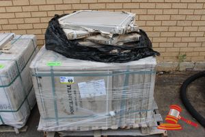 69 · 1 x Pallets of Floor Tiles, Size: 600mmx 600mm, Colour: Riverstone Light Matt Supertech, Colour Code: DF377S, Approx 41 x Boxes, 4 x Pieces per Box, 1.44sqm per Box, Approx Total: 59.04sqm