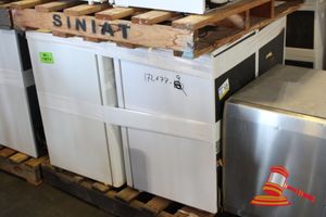 13 · 2 X WHIRLPOOL REFRIGERATOR, MODEL: WRO 12SW, 110L STORAGE, 0.71 KW/24H, 2 X BAR FRIDGES (BRAND UNKNOWN) APPROX 850MM H X 490MM W X 560MM D, ON A PALLET, SOME MARKS, UNTESTED