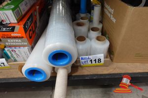 118 · TRAY OF VARIOUS KITCHEN CLING WRAPS