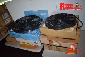 8 x Unused Assorted Makes of 12/24Volt Automotive Air Conditioning Pusher Fans, Comex, SPAL, JPI & Cooltemp, VA01-AP70, FM0003 etc