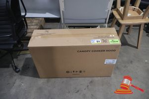 1 X WESTINGHOUSE CANOPY COOKER HOOD, MODEL: WRC904SD, SN:44500328, UNTESTED (POSS UNUSED, BOXED)