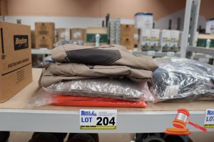 204 · BUNDLE OF WOMENS WORK PANTS AND SHORTS, SIZES: 14-18
