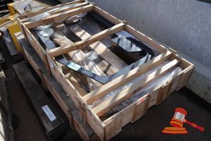 49 · 2 X KOMATSU DOOR FRAMES, P/N:17A-Z11-3112, SUIT KOMATSU EQUIPMENT, APPROX; 840MM W X 1.4M H X 50MM D, IN CRATES, ON A PALLET