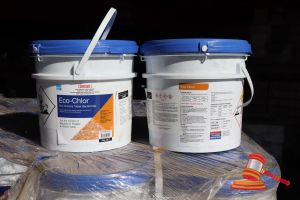 2x Tubs Of Eco-Chlor Dry Chlorine Tablet Bactericide (Granular), 10kg Per Tub