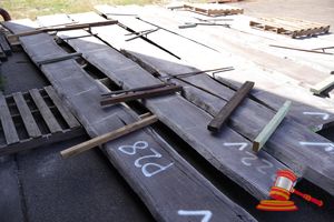 Live Edge Jarrah Slab, 7.7 X 400/800 X 50