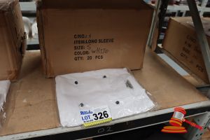 326 · 20x WHITE LONG SLEEVE CHEFS JACKETS, SIZE: S