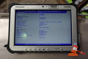 Panasonic Fz-G1 Toughpad, Intel Core I5 7300u 2.60ghz Cpu, 8gb Ram, 500gb Ssd / No Os, Heavy Screen Wear, 580 Hours, Sn:2ftsd48068 / An:Itt35466, Untested ( No Charger / Some Marks)