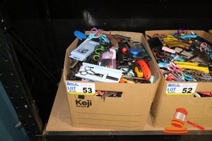53 · BOX OF ASSORTED SURRENDERED ITEMS. NO INSPECTION