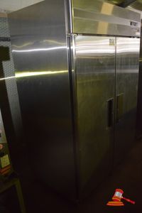 Skope Centaur Single Phase Two Door Stainless Steel Commercial Refrigerator, Model BC126-2RROS-E, *Note: Shelving Missing
