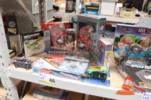 Bundle Of Toys Including: 1x Brain Benders, 1x Game Super, 1x Magnetic Compass, 1x Backgammon Game, 1x Liars Dice, Yo-Yos, All Unopened