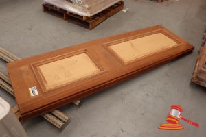 PAIR OF REBATED TIMBER DOORS, APPROX 1370mm (OVERALL WIDTH) x 2320 x 40mm