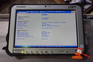Panasonic Fz-G1 Toughpad, Intel Core I5 6300u 2.40ghz Cpu, 8gb Ram, 500gb Ssd / No Os, Heavy Screen Wear, 12190 Hours, Sn:8etsa19389 / An:Itt23673, Untested ( No Charger / Some Marks)