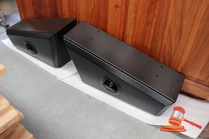 PAIR OF TAPERED UNDER TRAY TOOL BOX, 650mm R&L, ALUMINIUM MATTE BLACK
