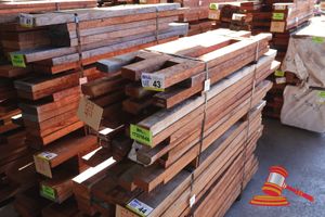 43 · PACK OF JARRAH SAWN, 75 x 38, QTY 10/1.5M, 18/1.2M, 26/0.9M (PACK ID# 60)